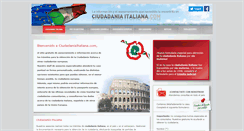 Desktop Screenshot of ciudadaniaitaliana.com