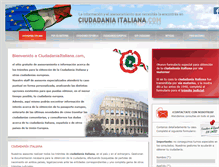 Tablet Screenshot of ciudadaniaitaliana.com